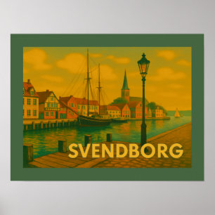 Svendborg Denemarken Kasteel Poster