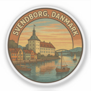 Svendborg Denemarken Kasteel Sticker
