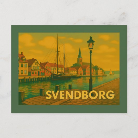 Svendborg Denmark Castle Briefkaart (Voorkant)