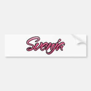 Svenja roze Aufkleber Sticker