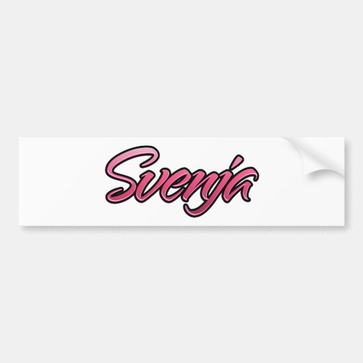 Svenja roze Aufkleber Sticker (Voorkant)