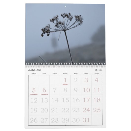 Svensk Kalender med Helligdag | Zweden 2026 (Jan 2026)