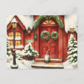 Svensk tomte. Jul kort Briefkaart (Voorkant)