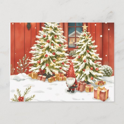 Svensk tomte. Jul kort Briefkaart (Voorkant)