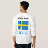 Sverige en Vlag Personalized Trui (Achterkant volledig)