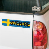 Sverige Flag Bumpersticker (Op Truck)