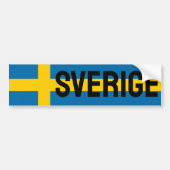 Sverige Flag Bumpersticker (Voorkant)