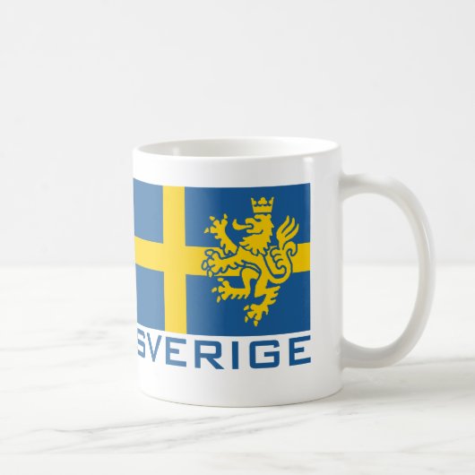 Sverige Flag Koffiemok (Rechts)
