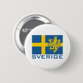 Sverige Flag Ronde Button 5,7 Cm (Voorkant /achterkant)