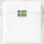 Sverige Flag Ronde Sticker (Tas)