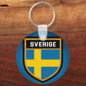 Sverige Flag Sleutelhanger (Voorkant)