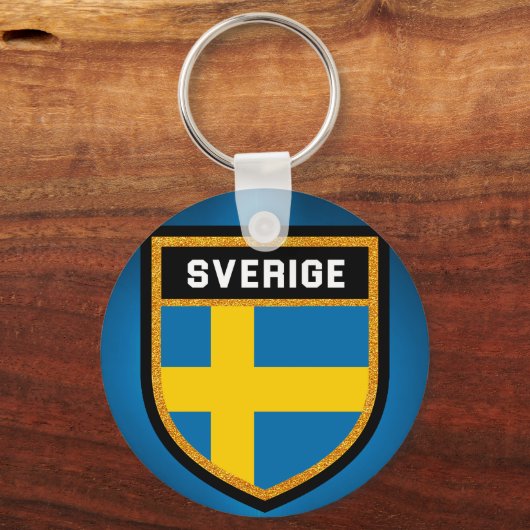 Sverige Flag Sleutelhanger (Voorkant)