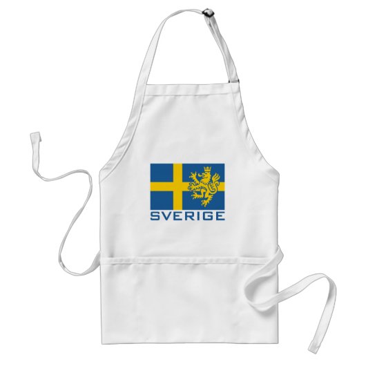 Sverige Flag Standaard Schort (Voorkant)