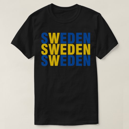 Sverige flagga t-shirt (Design voorkant)