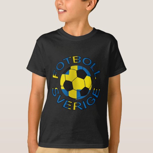 Sverige Fotboll Zweden Football T-shirt (Voorkant)
