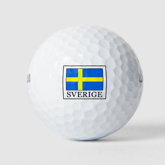 Sverige Golfballen (Voorkant)