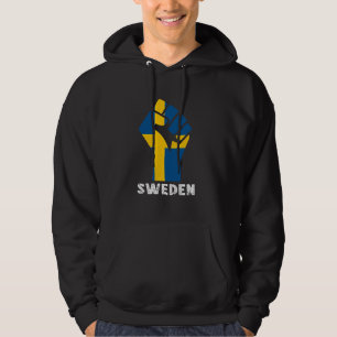 Sverige handvuist Zweedse trots Zweedse vlag Zweed Hoodie