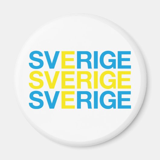 SVERIGE MAGNEET (Voorkant)