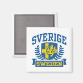 Sverige Magneet (Voorkant / Achterkant)