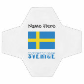 Sverige och Svenska Flagge gepersonaliseerd Voetbal (Enkel)