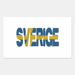 Sverige Rechthoekige Sticker