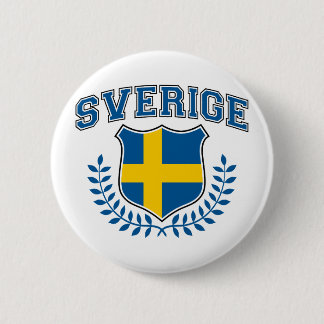 Sverige Ronde Button 5,7 Cm