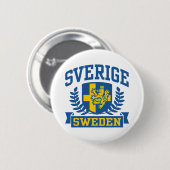 Sverige Ronde Button 5,7 Cm (Voorkant /achterkant)