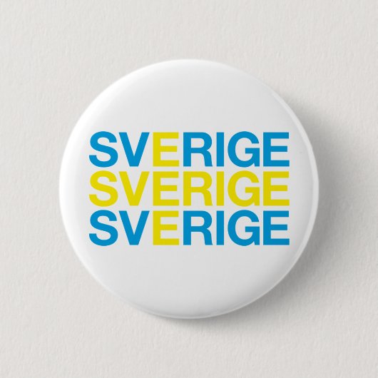 SVERIGE RONDE BUTTON 5,7 CM (Voorkant)