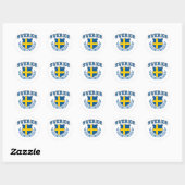 Sverige Ronde Sticker (Vel)