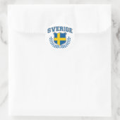 Sverige Ronde Sticker (Tas)