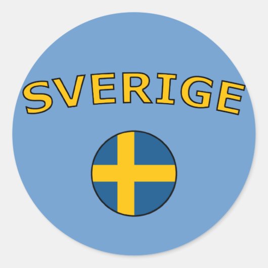 Sverige Ronde Sticker (Voorkant)