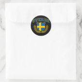 Sverige Ronde Sticker (Tas)