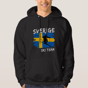 Sverige Ski Hoodie