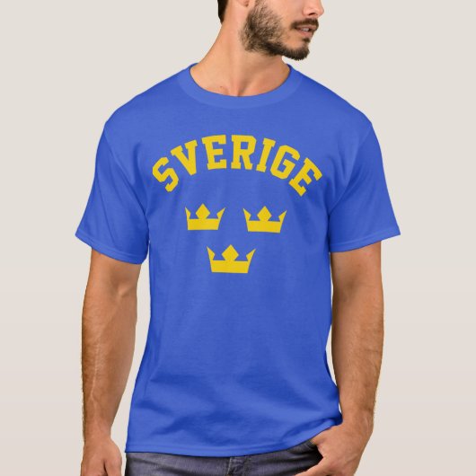 sverige tre kronor t-shirt (Voorkant)