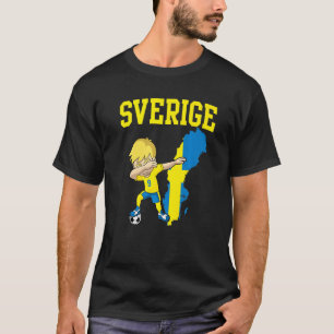 Sverige Voetbal Zweden Vlag Dabbing Football T-shirt