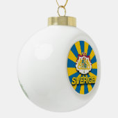 Sverige wapenlaag keramische bal ornament (Links)
