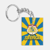 Sverige wapenlaag sleutelhanger (Voorkant Links)