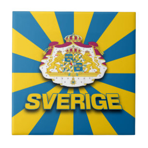 Sverige wapenlaag tegeltje