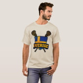 Sverige Zweden Lacrosse T-shirt (Voorkant volledig)