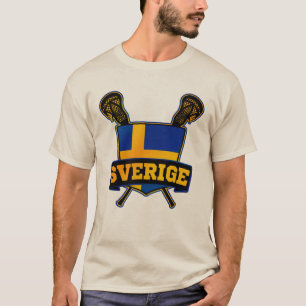 Sverige Zweden Lacrosse T-shirt