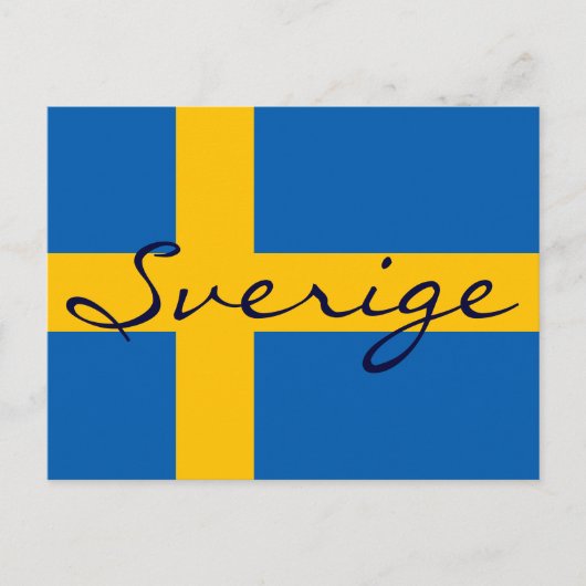 Sverige Zweden Zweeds Briefkaart van de vlag (Voorkant)