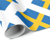 Sverige Zweden Zweedse vlag Cadeaupapier (Rol Hoek)