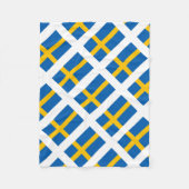 Sverige Zweden Zweedse vlag Fleece Deken (Voorkant)