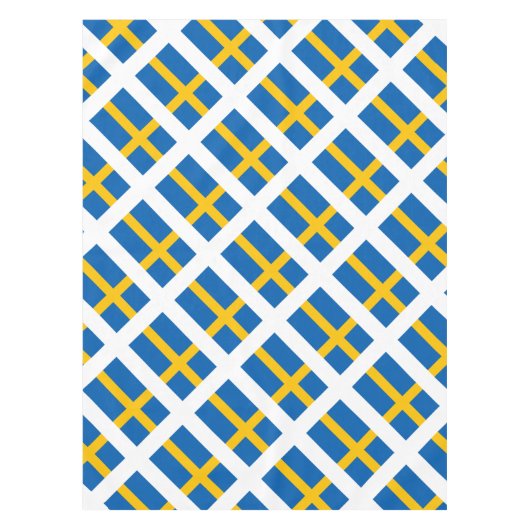Sverige Zweden Zweedse vlag Tafelkleed (Voorkant)