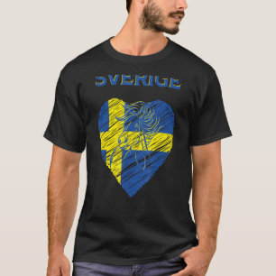 Sverige Zweeds Dalahouten Paard T-shirt