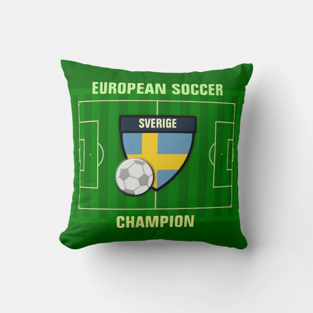Sverige Zweeds voetbalkampioen Kussen (Voorkant)