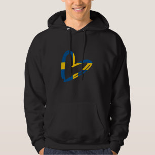 Sverige Zweedse trots Zweedse wortels Zweden vlag Hoodie