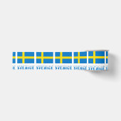 Sverige Zweedse Vlag Grosgrain Lint (Voorkant)