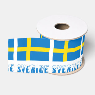 Sverige Zweedse Vlag Grosgrain Lint