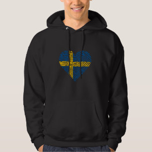 Sverige Zweedse wortels Zweden Vlag Hart Zweeds PR Hoodie